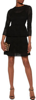 Thumbnail for your product : M Missoni Open-Knit Peplum Dress