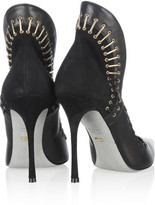 Thumbnail for your product : Sergio Rossi Suede and leather pumps