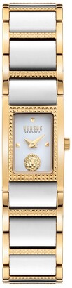Versus By Versace Women's Laurel Canyon Two Tone Stainless Steel Bracelet Watch 18x26mm