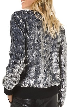 MICHAEL Michael Kors Sequin Cable Knit Sweater