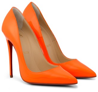 orange louboutin heels