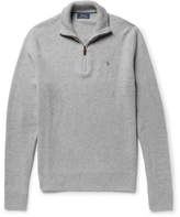 Thumbnail for your product : Polo Ralph Lauren MÃ©lange Silk Half-Zip Sweater