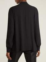 Thumbnail for your product : Balenciaga Pleated Georgette Blouse - Womens - Black