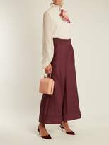 Thumbnail for your product : Roksanda Sina High Rise Wide Leg Trousers - Womens - Burgundy