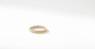 David Yurman Dy Unity Cable Wedding Band In 18K Gold, 3Mm