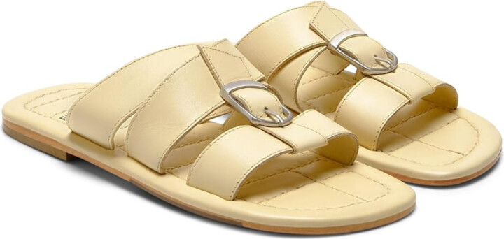 Free People Sloan Sandals WoButtermilk Slip On Open Toe Slide ZOGG1418