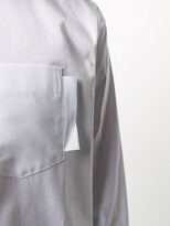 Thumbnail for your product : Neil Barrett Logo-Tab Long-Sleeve Shirt