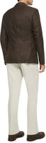 Thumbnail for your product : Brunello Cucinelli Fine Pique Knit Polo Shirt, Charcoal