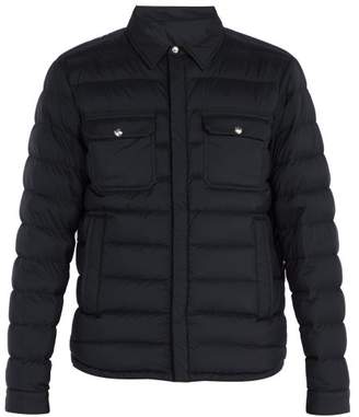 Moncler Caph Quilted Down Shirt Jacket - Mens - Navy