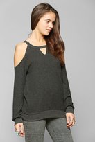 Thumbnail for your product : Sparkle & Fade Cozy Cold-Shoulder Top