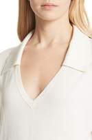 Thumbnail for your product : Lafayette 148 New York Cashmere & Silk Blend Polo