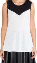 Thumbnail for your product : David Lerner Color Block Muscle Tank