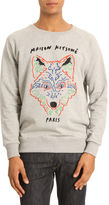 Thumbnail for your product : Kitsune MAISON Fox embroidered Grey Sweater