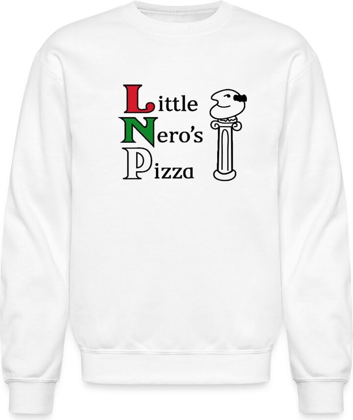 Spreadshirt Little Nero Pizza Logo | Funny Retro Xmas Spirit | Christmas Crewneck Sweatshirt