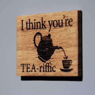 Co Bespoke & Oak I Think You're Tea Riffic Magnet