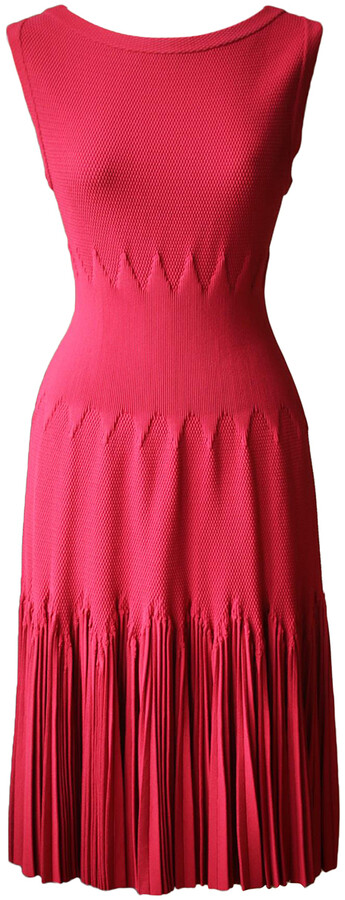 Alaia red Wool Dresses