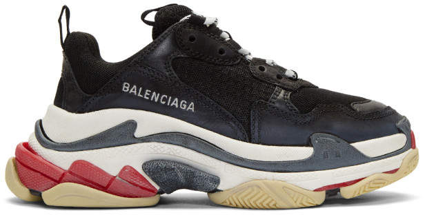 Balenciaga Black Triple S Sneakers