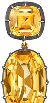 Thumbnail for your product : Fred Leighton 18kt Yellow Gold Cushion Citrine Double Pendant Earrings