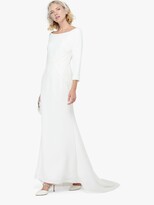 Thumbnail for your product : Monsoon Una Bridal Bardot Crepe Lace Maxi Dress, Ivory