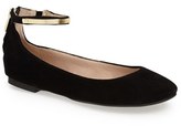 Thumbnail for your product : French Connection 'Jaymey' Ankle Strap Flat (Women)