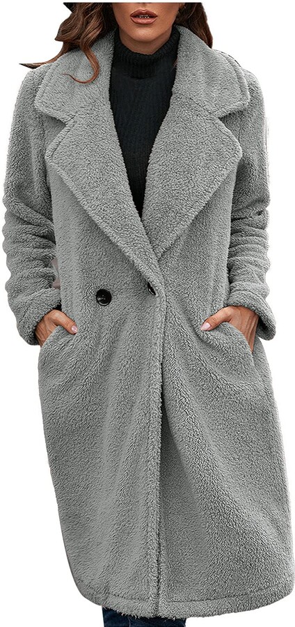 gray wool jacket womens