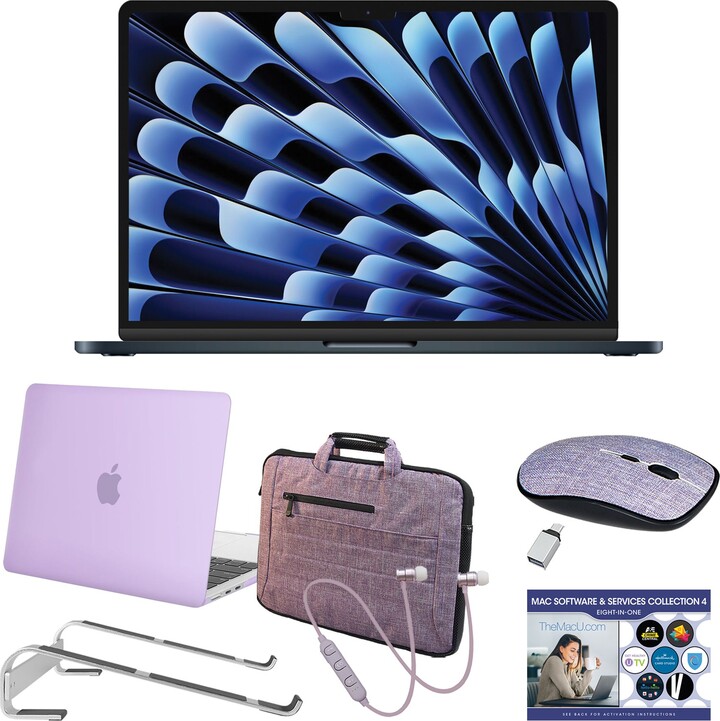 MacBook Air 15" M2 with Earbuds, Mouse, & Accessories