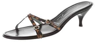 Sigerson Morrison Leather Slide Sandals w/ Tags