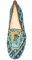 Thumbnail for your product : Charlotte Olympia Lady Liberty Slippers
