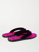 Thumbnail for your product : Tom Ford Brighton Velvet Sandals