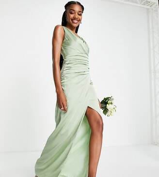 Sage Green Wrap Dress | Shop the world's largest collection of fashion |  ShopStyle UK