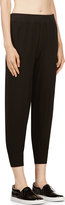 Thumbnail for your product : Nina Ricci Black Cropped Silk Crepe Trousers
