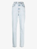 Thumbnail for your product : Alexander Wang Blue Tuxedo Side Stripe High Waist Jeans