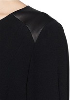 Thumbnail for your product : Nobrand Howard' leather panel crepe dress