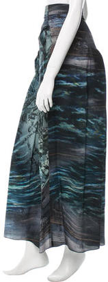 Alberta Ferretti Printed Maxi Skirt