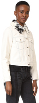Thumbnail for your product : 3.1 Phillip Lim Denim Jacket with Sherpa Collar