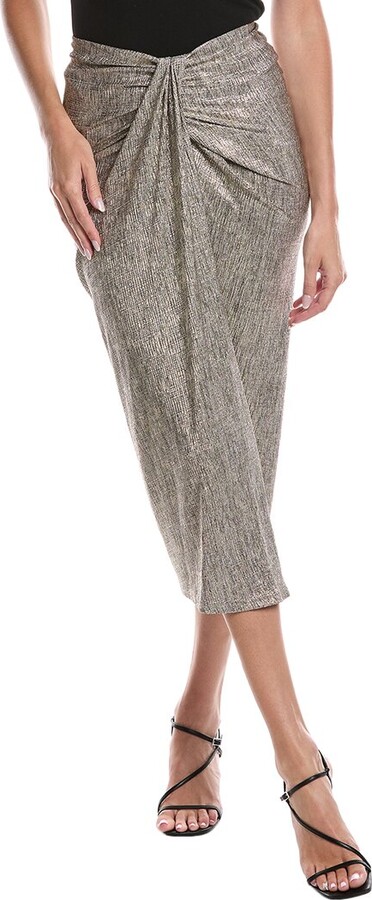 Joseph Ribkoff Tucked Shimmering Skirt