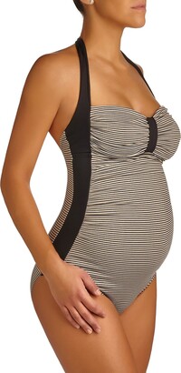 Pez D'or Maternity Palm Springs Knitted Halter-Neck One-Piece Swimsuit