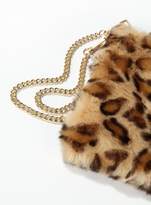 Thumbnail for your product : Miss Selfridge Leopard Faux Fur Cross Body Bag