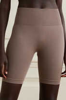 Thumbnail for your product : Commando Studio Ribbed Stretch-jersey Shorts - Light brown