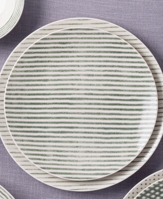Noritake Hammock Stripes Coupe Salad Plates, Set of 4
