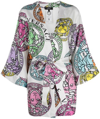versace silk robe