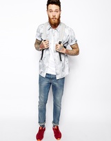 Thumbnail for your product : ASOS Shirt In Short Sleeve With Hummingbird Print