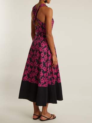 Borgo de Nor Gabrielle Bouquet Print Cotton Poplin Dress - Womens - Pink Print