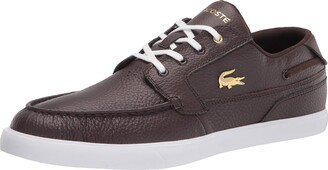 lacoste mens shoes brown