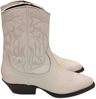 sandro white boots
