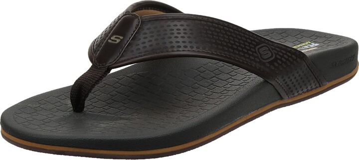 mens memory foam flip flops