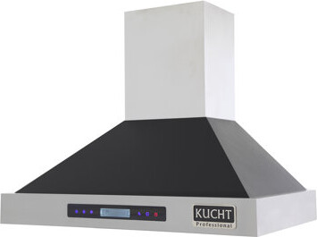 Kucht 900 Cubic Feet Per Minute Ducted Wall Mount Range Hood with Baffle Filter and Light Included
