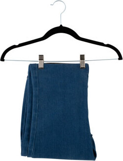 Simplify Velvet Non-Slip Hangers with Clips for Dress/Shirt/Sweater