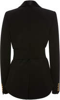 Thumbnail for your product : Balmain Belted Crepe Blazer