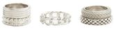Thumbnail for your product : Charlotte Russe Stud & Chain Stackable Rings - 5 Pack